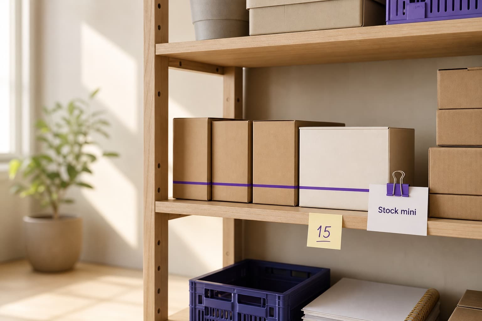 Stock minimum : comment fixer un point de commande simple sans surstocker